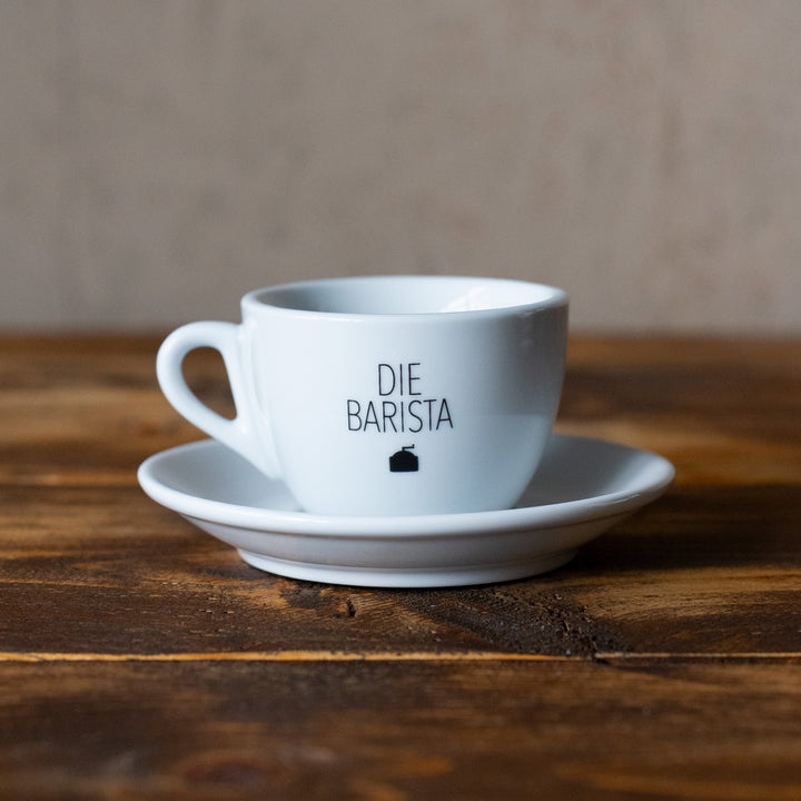 Café Latte Tasse mit Untertasse