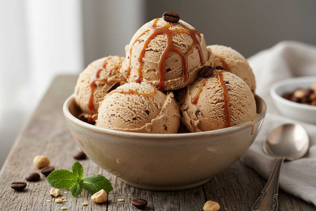 Kaffee-Sorbet: Feinherb auf Eis