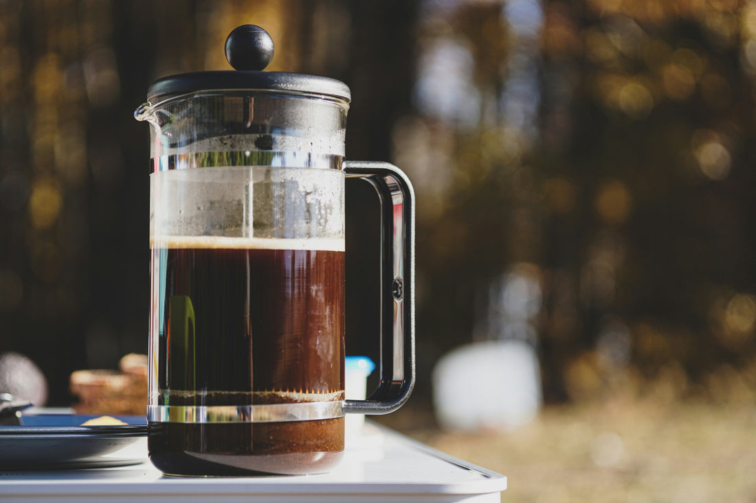 French Press: einfach hinunterdrücken und der Kaffee ist fertig