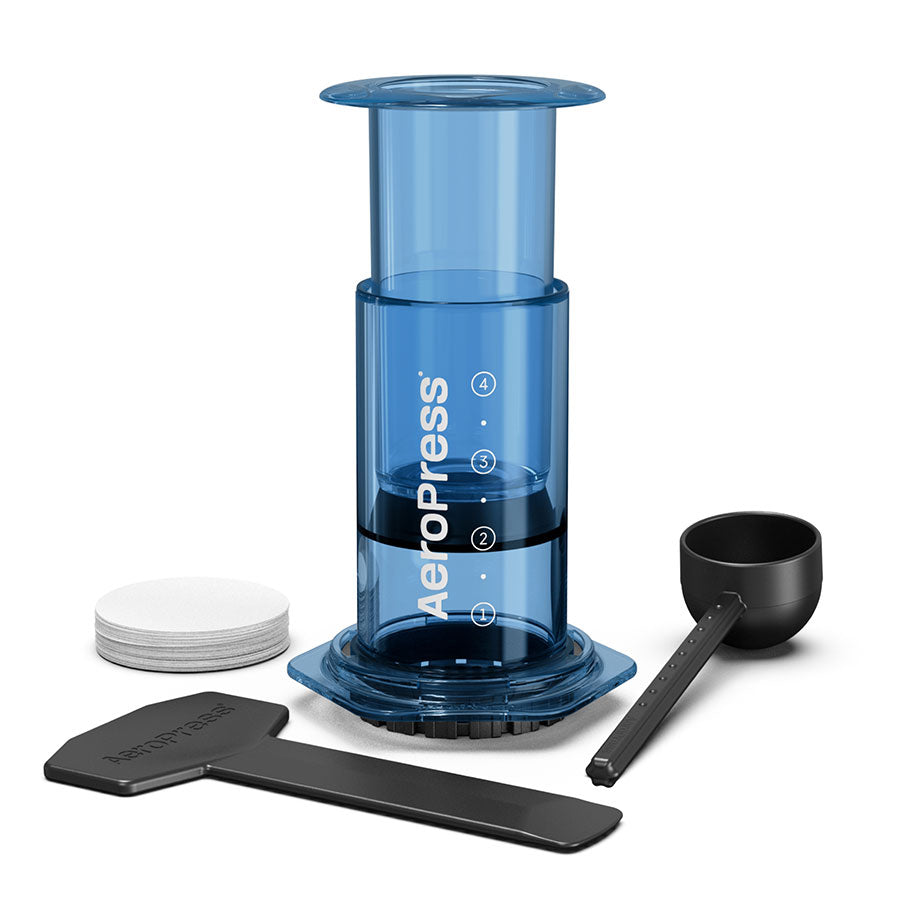 AeroPress Coffee Maker - Clear & Farbig inkl. 100 Papierfilter