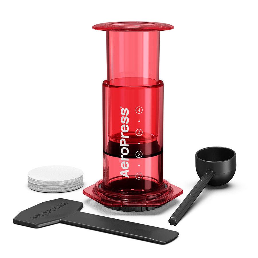 AeroPress Coffee Maker - Clear & Farbig inkl. 100 Papierfilter