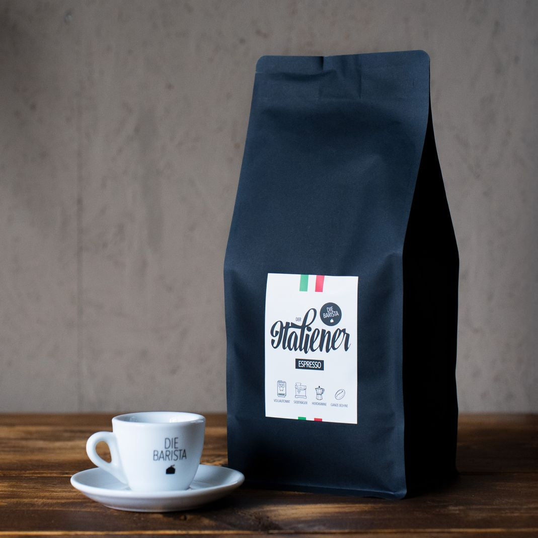 Der Italiener Espresso + Tasse