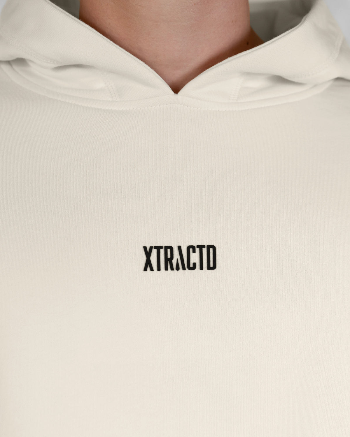 XTRACTD Hoodie Rebellion – Oat Milk – Detailansicht des Produkts