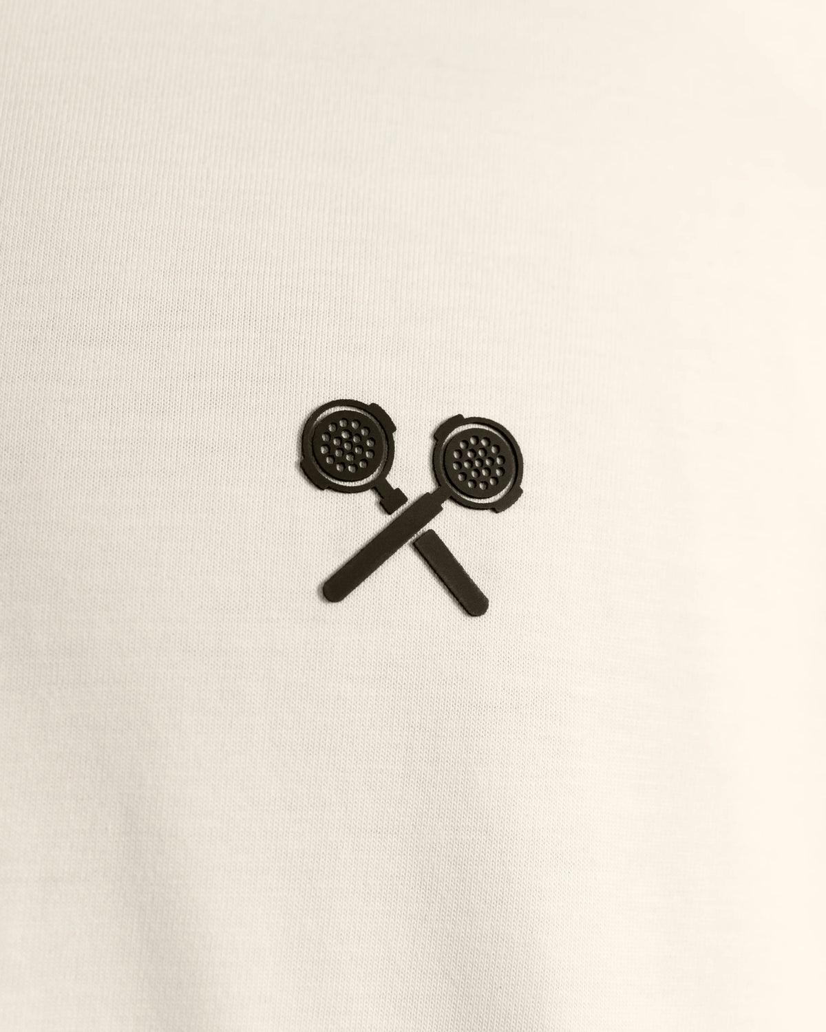 XTRACTD T-Shirt Urban Ape – Oat Milk – Nahaufnahme von Stoff und Druck
